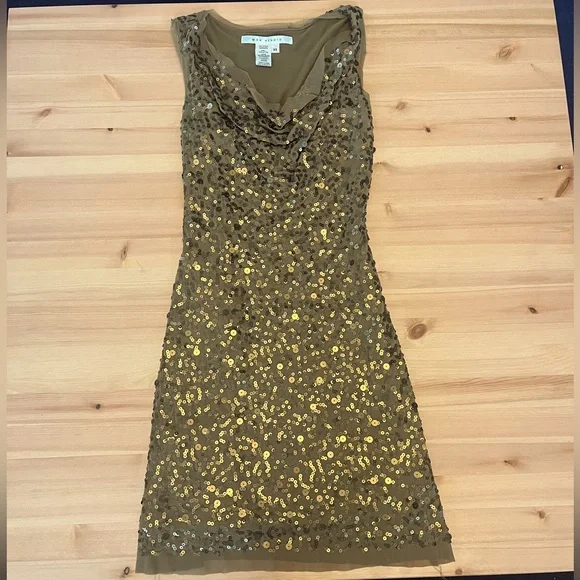 slim fit dress slacks Center of Attention Gold Sequin Dress – Ellaé Lisqué main image 0